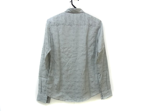 実際に弊社で買取させて頂いたシェラック 15SS/Short Point Collar Fly Front Shirt 灰/44の画像 1枚目