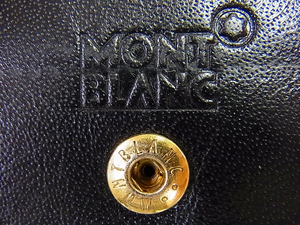 実際に弊社で買取させて頂いたMONTBLANC/モンブラン 折りたたみ式コインケース/小銭入れ 黒の画像 5枚目