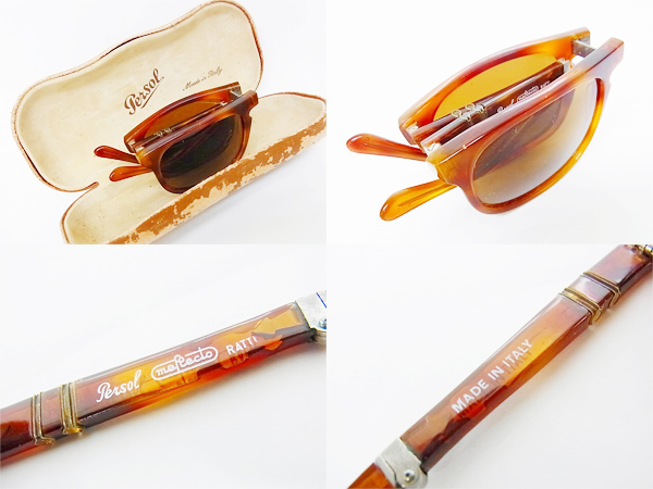 実際に弊社で買取させて頂いたpersol/ペルソール 折りたたみサングラス meflecto ブラウンの画像 2枚目