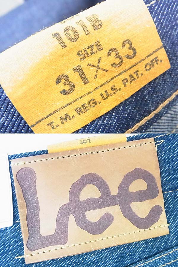 実際に弊社で買取させて頂いた[未使用]LEE/リー REAL VINTAGE 101B '46 デニム 4101-89/31の画像 2枚目