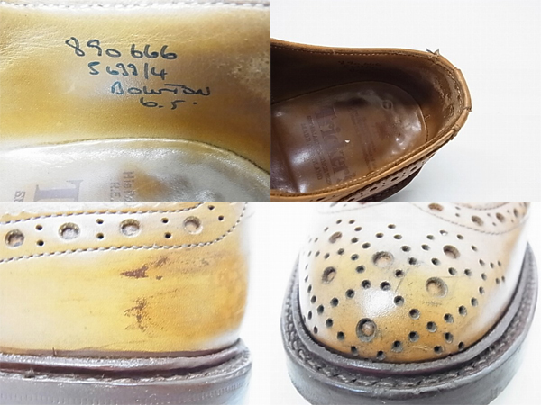 実際に弊社で買取させて頂いたTricker's/トリッカーズ　ウィングチップ ブラウン 563314/6の画像 2枚目