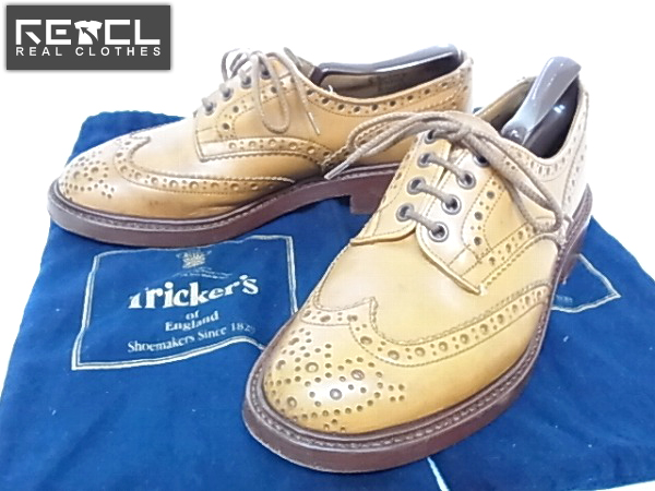 実際に弊社で買取させて頂いたTricker's/トリッカーズ　ウィングチップ ブラウン 563314/6