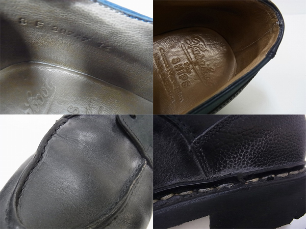 実際に弊社で買取させて頂いたParaboot/パラブーツ 別注SHIPS Chambord Uチップ 革 710612/8Fの画像 2枚目