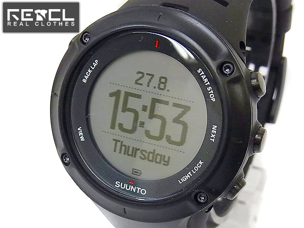 実際に弊社で買取させて頂いたSUUNTO/スント AMBIT3 PEAK BLACK Bluetooth搭載 黒 腕時計