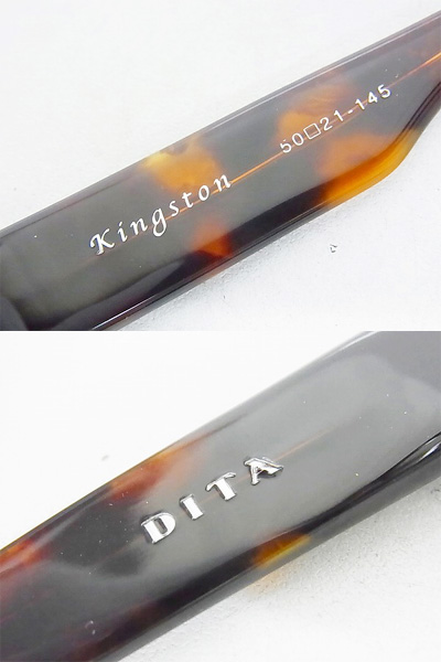 実際に弊社で買取させて頂いた【未使用】DITA/ディータ KINGSTON 2006B-50 メガネフレーム 茶の画像 2枚目