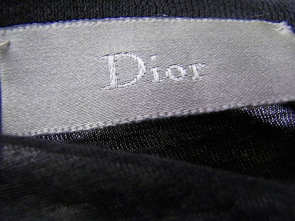 実際に弊社で買取させて頂いたDIOR HOMME/ディオールオム 半袖Tシャツ/薄手カットソー 黒 Mの画像 2枚目