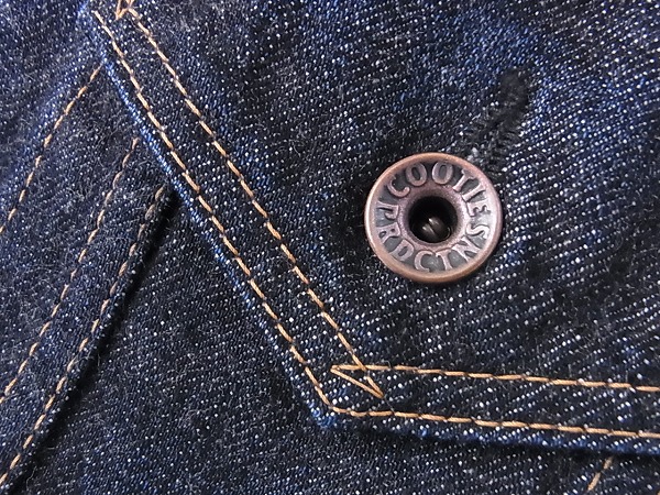 実際に弊社で買取させて頂いたCOOTIE/クーティー 14SS Trucker Denim Jacket 1wash 青 Lの画像 6枚目