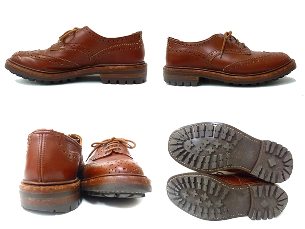 実際に弊社で買取させて頂いたTricker's/トリッカーズ カントリー ウイングチップ 76518/8.5の画像 1枚目