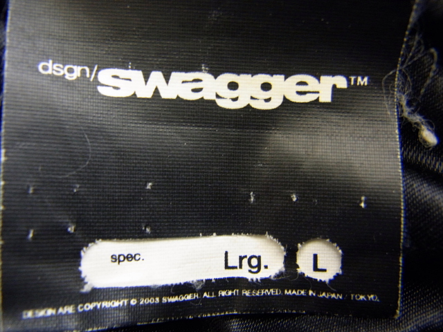 実際に弊社で買取させて頂いたSWAGGER/スワッガー キルティング 長袖コットンパーカー/黒/Lの画像 5枚目