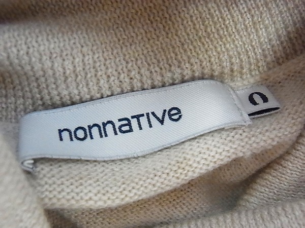 実際に弊社で買取させて頂いたnonnative/ノンネイティブ タートルネックウールニット 0の画像 2枚目