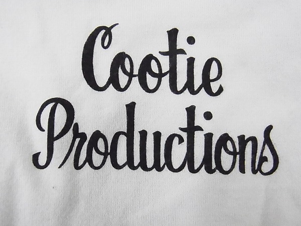 実際に弊社で買取させて頂いたCOOTIE/クーティー 車&英字プリント Tシャツ ホワイト Mの画像 4枚目