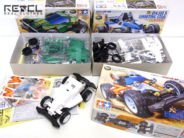 実際に弊社で買取させて頂いたTAMIYA/タミヤ ミニ四駆 ダッシュ1号・2号・3号 プラモデル/3点