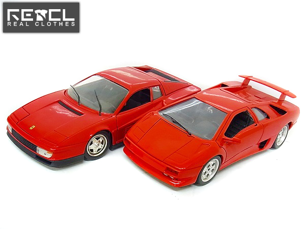 実際に弊社で買取させて頂いたHot Wheels/burago 1/18 Ferrari ディアブロ/テスタロッサ 2台