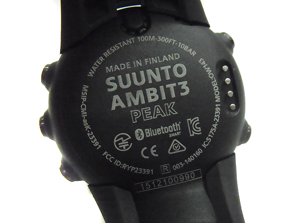 実際に弊社で買取させて頂いた[未使用]SUUNTO/スント AMBIT3 ピークブラック SS02067700の画像 4枚目