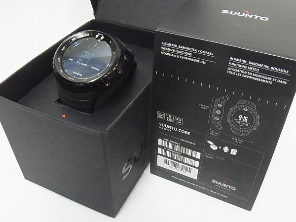 実際に弊社で買取させて頂いたSUUNTO/スント CORE/コア オールブラック海外モデルSS014279010の画像 6枚目