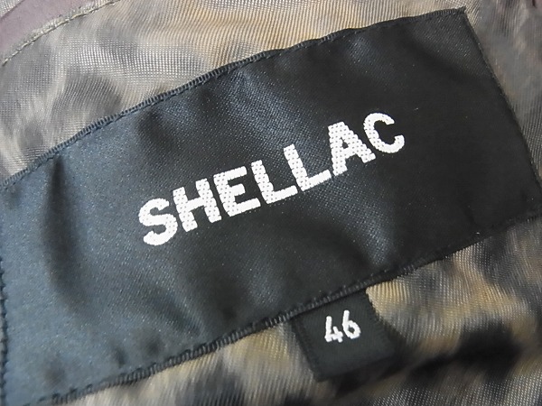 実際に弊社で買取させて頂いたSHELLAC/シェラック[11万↑]13AWレザーセミダブルライダース/46の画像 2枚目