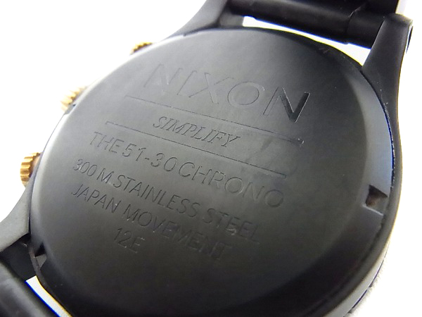 実際に弊社で買取させて頂いたNIXON/ニクソン 51-30 CHRONO 腕時計 クロノグラフ クォ-ツの画像 3枚目