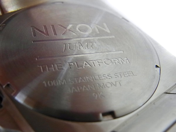 実際に弊社で買取させて頂いたNIXON/ニクソン プラットホーム スクエアフェイス A272-000の画像 3枚目