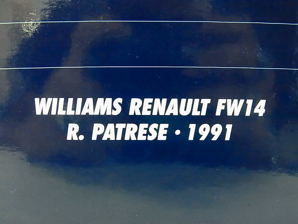 実際に弊社で買取させて頂いたミニチャンプス 1/18 Williams renault FW14 R.パトレーゼ 1991の画像 3枚目