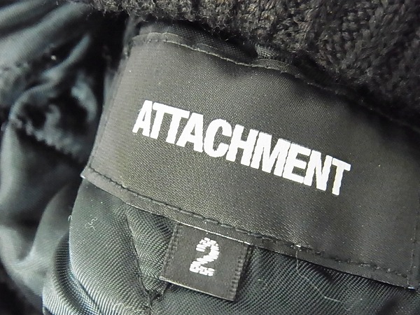 実際に弊社で買取させて頂いたATTACHMENT 13AW カシミア平二重 メルトンスタジャンAB32-215/2の画像 2枚目