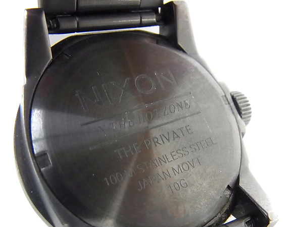 実際に弊社で買取させて頂いたNIXON/ニクソン プライベートSS オールガンメタル 防水 A276680の画像 3枚目