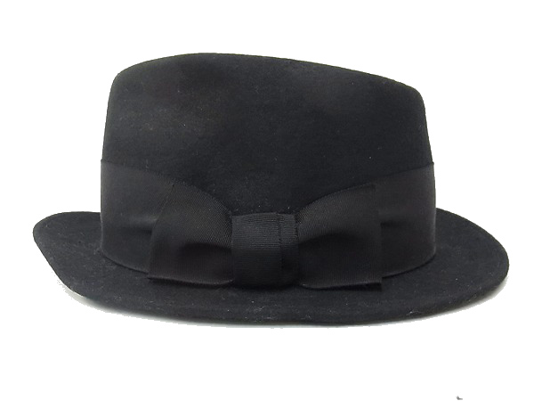 実際に弊社で買取させて頂いたCOOTIE/クーティー Fedora Hat/フェドラハット ブラック/Lの画像 1枚目