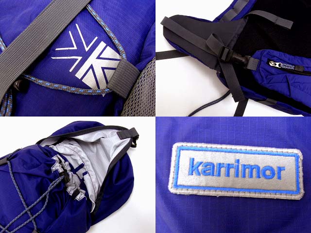 実際に弊社で買取させて頂いたkarrimor/カリマー リュックサック/デイパック/バッグ/紫灰の画像 2枚目