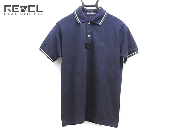 実際に弊社で買取させて頂いた[未使用]FRED PERRY/フレッドペリー 半袖ポロシャツ ネイビー/M