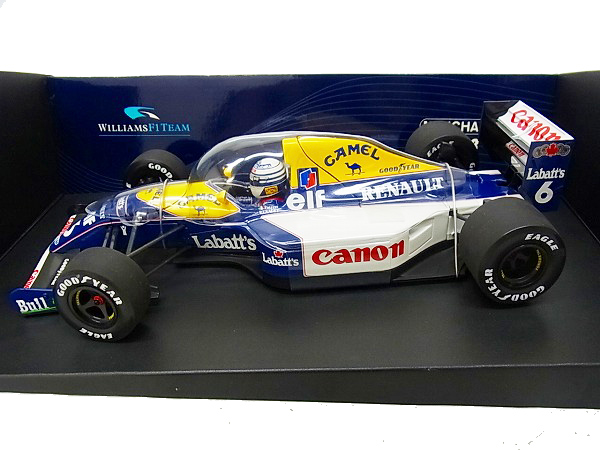 実際に弊社で買取させて頂いたミニチャンプス 1/18 Williams renault FW14 R.パトレーゼ 1991の画像 1枚目