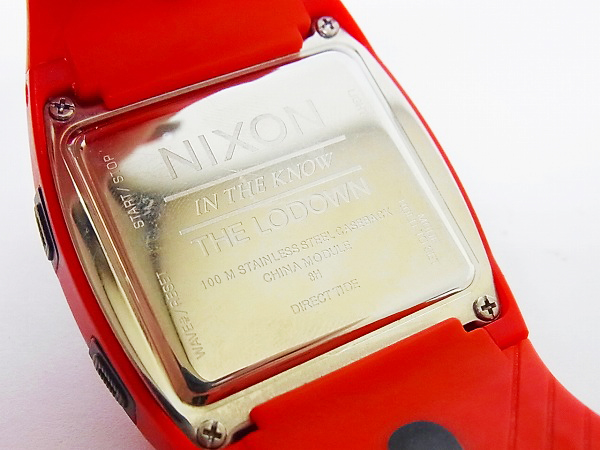 実際に弊社で買取させて頂いたNIXON/ニクソン THE LODOWN デジタル サーフウォッチ レッドの画像 1枚目