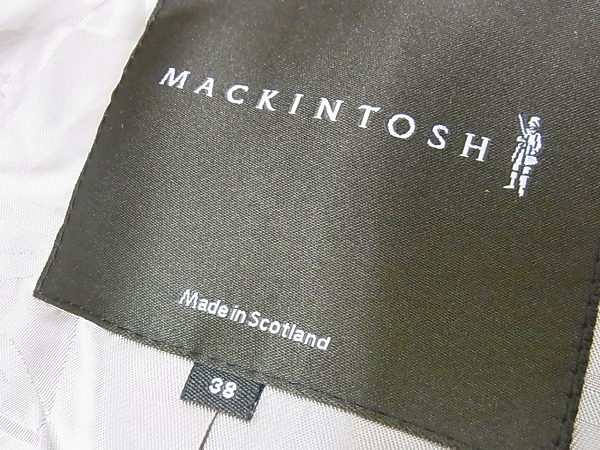 実際に弊社で買取させて頂いたMACKINTOSH/マッキントッシュ ギンガムチェックダブルPコート38の画像 2枚目