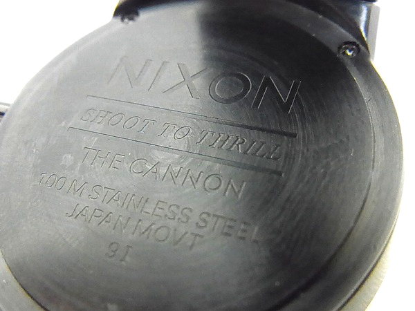 実際に弊社で買取させて頂いたNIXON/ニクソン THE CANNON/キャノン 腕時計 NA160001-00 黒の画像 3枚目