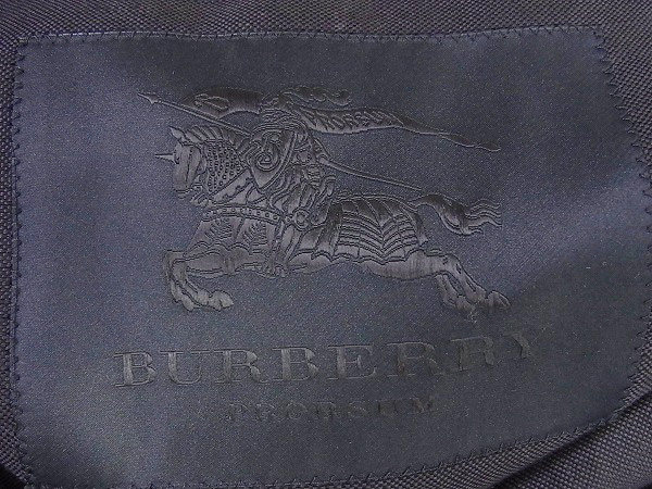 実際に弊社で買取させて頂いたBURBERRY PRORSUM/バーバリープローサム リネンコート 黒 46の画像 4枚目