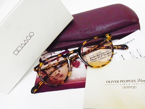 実際に弊社で買取させて頂いたOLIVER PEOPLES×MILLER'S OATH Sir O'Malley 限定コラボメガネの画像 6枚目