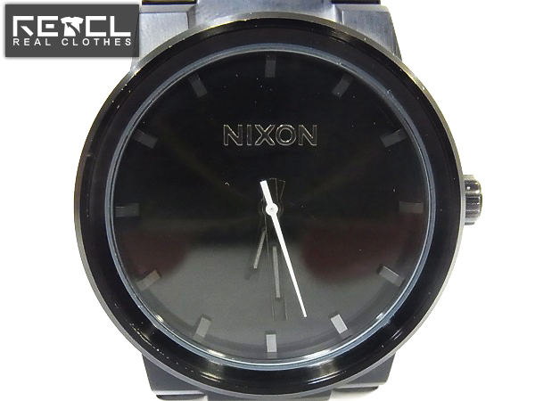 実際に弊社で買取させて頂いたNIXON/ニクソン THE CANNON/キャノン 腕時計 NA160001-00 黒