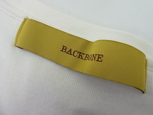 実際に弊社で買取させて頂いたBACKBONE/バックボーン ワンポイント無地VネックTシャツ Sの画像 2枚目