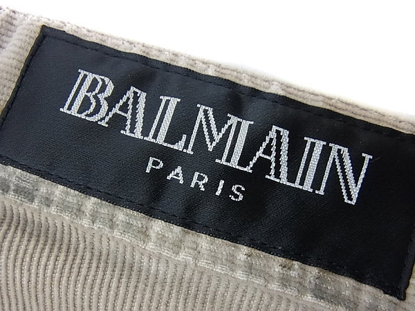 実際に弊社で買取させて頂いたBALMAIN/バルマン コーデュロイストレッチパンツ/ベージュ/29の画像 2枚目