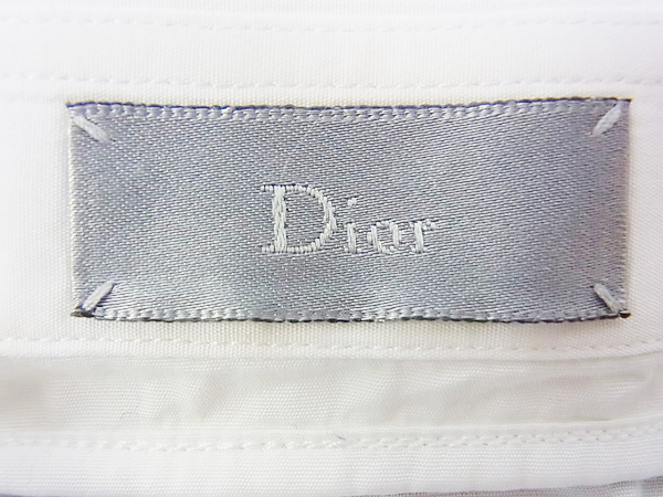 実際に弊社で買取させて頂いたDior HOMME/ディオールオム ドレスシャツ 長袖 ホワイト/37の画像 2枚目