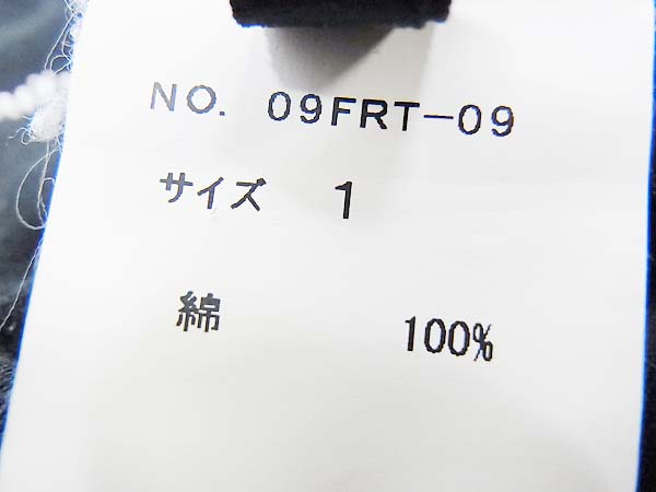 実際に弊社で買取させて頂いたroar/ロアー クロスガン スワロ コットンロングTシャツ 黒/1 の画像 3枚目