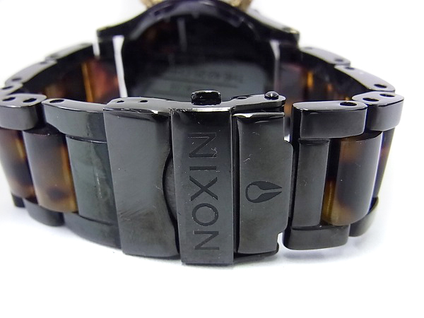 実際に弊社で買取させて頂いたNIXON/ニクソン THE42-20 A037679 デミ柄/オールブラックの画像 5枚目