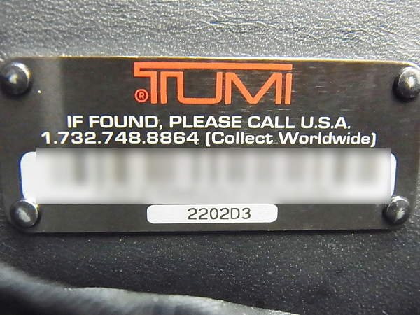 買付期間TUMI トゥミ 3Way ホィールド キャリーオン ブラック 2202D3 バッグ