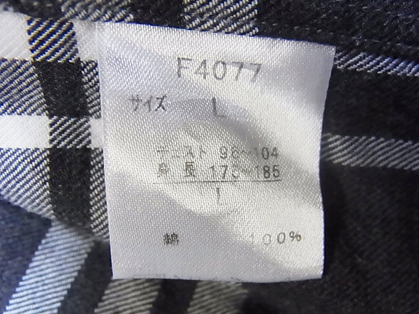 実際に弊社で買取させて頂いたFRED PERRY/フレッドペリー チェックシャツ グレー/F4077/Lの画像 3枚目