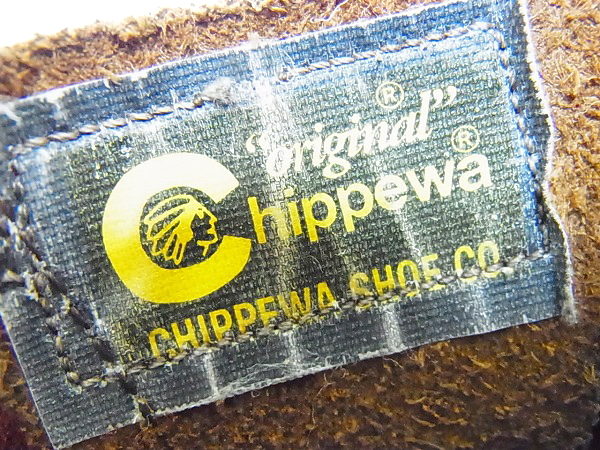 実際に弊社で買取させて頂いたCHIPPEWA/チペワ レザーショートエンジニアブーツ/ブラウンの画像 6枚目