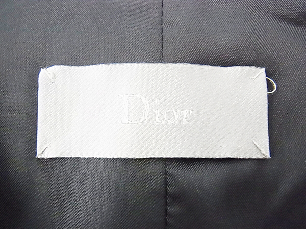 実際に弊社で買取させて頂いたDior HOMME/ディオールオム 11AW ウールジレ ベスト ブラック/44の画像 2枚目