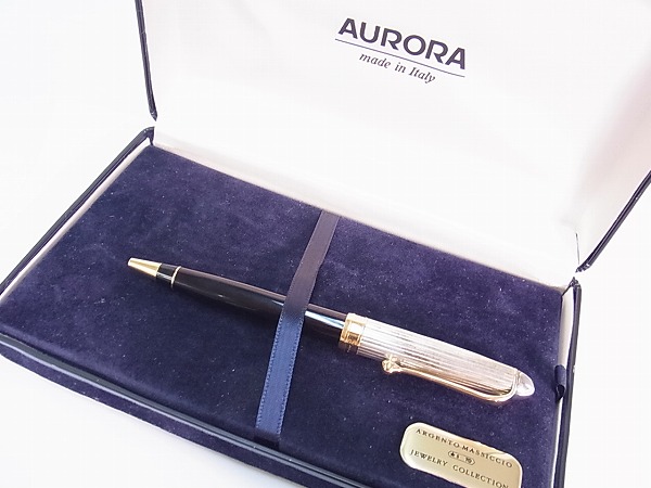 実際に弊社で買取させて頂いたAURORA/アウロラ ボールペン/筆記用具 シルバー925 ブラックの画像 4枚目