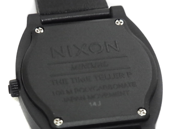 実際に弊社で買取させて頂いたNIXON/ニクソン THE TIME TELLER P ブラックゴールドオルネートの画像 4枚目