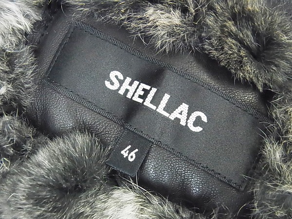 実際に弊社で買取させて頂いたSHELLAC/シェラック レッキスベスト付き レザージャケット/46の画像 2枚目