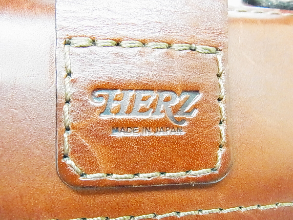 実際に弊社で買取させて頂いたherz/ヘルツ ビジネス レザーブリーフケース 鞄 3way ブラウンの画像 4枚目