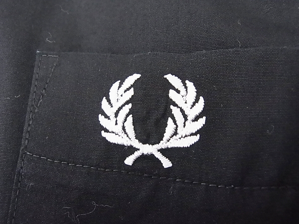 実際に弊社で買取させて頂いたFRED PERRY/フレッドペリー ドレスシャツ ブラック×グレー Lの画像 4枚目