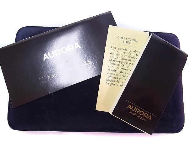 実際に弊社で買取させて頂いたAURORA/アウロラ ボールペン/筆記用具 シルバー925 ブラックの画像 5枚目